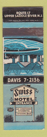 Matchbook Cover - Swiss Court Motel Upper Saddle River NJ