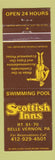 Matchbook Cover - Scottish Inns Belle Vernon PA WEAR
