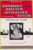 Matchbook Cover - Reilly Whiteman Walton Co oil Conshohocken PA 40 Strike