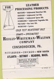 Matchbook Cover - Reilly Whiteman Walton Co oil Conshohocken PA 40 Strike