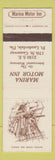 Matchbook Cover - Marina Motor Inn Fort Lauderdale FL
