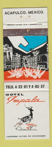 Matchbook Cover - Motel Impala Acapulco Mexico