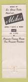 Matchbook Cover - Mike's Restaurant South Glens Falls NY