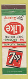 Matchbook Cover - 7Up Soda DD Bean Canada Like Diet Drink