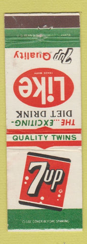 Matchbook Cover - 7Up Soda DD Bean Canada Like Diet Drink