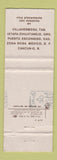 Matchbook Cover - Hoteles Viva Mexico DF