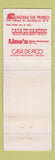 Matchbook Cover - Rancho el Nopal Mexican Restaurant San Diego CA