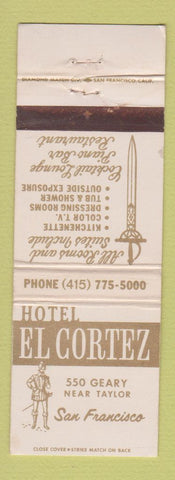 Matchbook Cover - Hotel El Cortez San Francisco CA WEAR