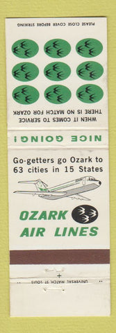 Matchbook Cover - Ozark Airlines