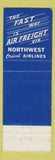 Matchbook Cover - Northwest Orient Airlines Freight Service