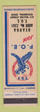 Matchbook Cover - Eagles Club Chardon OH