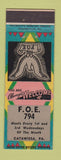 Matchbook Cover - Eagles Club Catawissa PA
