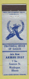 Matchbook Cover - Eagles Club Waukegan IL