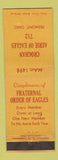 Matchbook Cover - Eagles Club Fremont OH