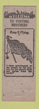 Matchbook Cover - Eagles Club Catawissa PA WHITE