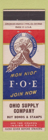 Matchbook Cover - Eagles Club Ohio Supply WWII