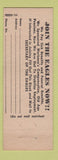 Matchbook Cover - Eagles Club Ohio Supply WWII