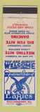 Matchbook Cover - Eagles Club Williamsport PA