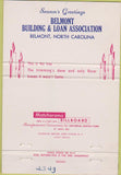 Matchbook Cover - Belmont Building Loan Belmont NC 40 Strike