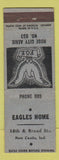 Matchbook Cover - Eagles Club New Castle IN