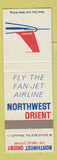 Matchbook Cover - Northwest Orient Airlines Fan Jet