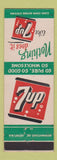 Matchbook Cover - 7Up Soda Nothing Does It Like
