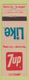 Matchbook Cover - 7Up Soda Like Canada