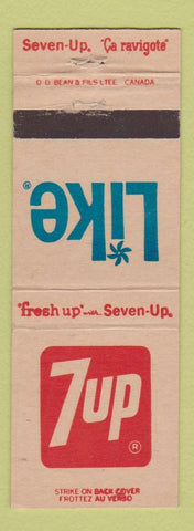 Matchbook Cover - 7Up Soda Like Canada