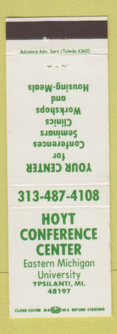 Matchbook Cover Hoyt Conference Center Eastern Michigan University Ypsilanti MI