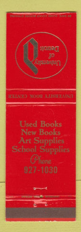 Matchbook Cover - University of Detroit MI Book Center