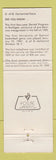 Matchbook Cover - University of Detroit MI Book Center