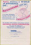 Matchbook Cover - US Capitol Universal Match Detroit MI Walter Cohn 40 Strike