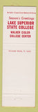 Matchbook Cover - Lake Superior State College Sault Ste Marie MI Christmas
