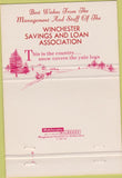 Matchbook Cover - Winchester Savings Loan 40 Strike