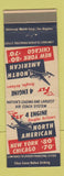 Matchbook Cover - North American Airlines Low Fares
