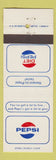 Matchbook Cover - Pepsi Soda Cola Diet Pepsi Canada WORN BACK