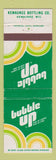 Matchbook Cover - Bubble Up Soda Lemon Line Kewaunee WI
