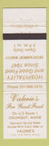 Matchbook Cover - Valerie's Restaurant Ogunquit MD