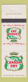 Matchbook Cover - Canada Dry Soda Ginger Ale WEAR