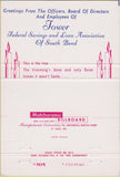 Matchbook Cover - Tower Federal Savings Loan South Bend 40 Strike