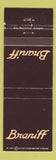 Matchbook Cover - Braniff Airlines