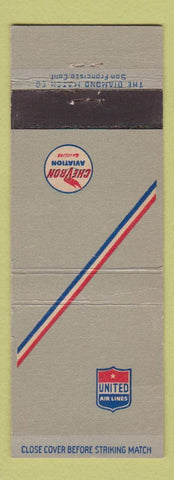 Matchbook Cover - United Airlines Chevron oil gas