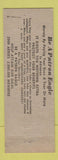 Matchbook Cover - Eagles Club Spokane WA