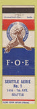 Matchbook Cover - Eagles Club Seattle WA