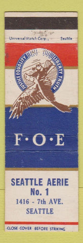 Matchbook Cover - Eagles Club Seattle WA