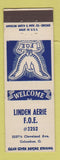 Matchbook Cover - Eagles Club Linden Aerie Columbus OH