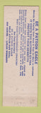 Matchbook Cover - Eagles Club Bismarck ND