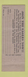 Matchbook Cover - Eagles Club Forest City Aerie Cleveland OH