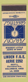 Matchbook Cover - Eagles Club Linden Aerie Columbus OH Christmas