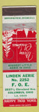 Matchbook Cover - Eagles Club Columbus OH Linden Aerie Christmas